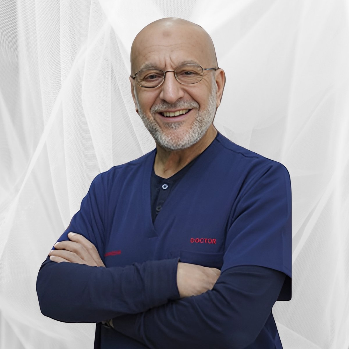 Portrait of Dr. Sam Hassan, one of the best paediatrician in Dubai.