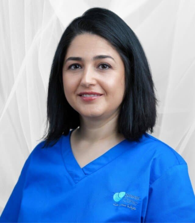 Portrait of Dr Sofia Al Zuriqat, General Dentist at Somerset Clinic.