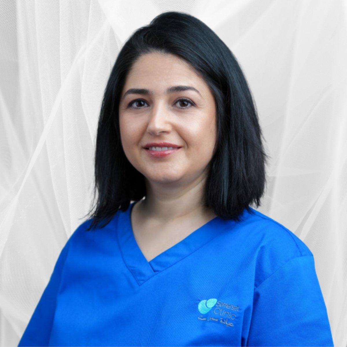Portrait of Dr Sofia Al Zuriqat, General Dentist at Somerset Clinic.
